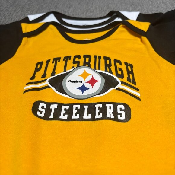 NFL Pittsburgh Steeles Infant  3pk Bodysuit, 12 Months - Picture 4 of 6